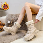 Womens Versatile And Warm Fleecelined Chunkysoled Shoes style-haven-vwag8