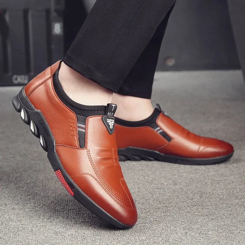 Leather Shoes Mens Leather Spring New Mens Business style-haven-vwag8