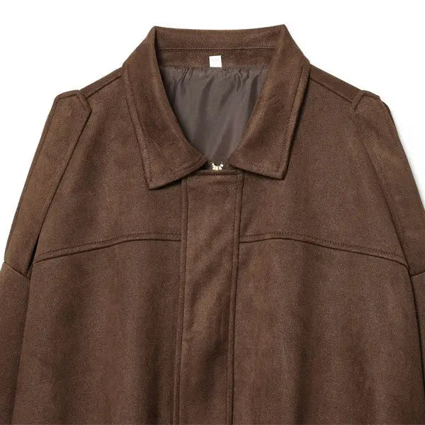 Suede Effect Bomber Jacket Coat Gear Hikes