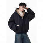 Men's Reversible Fleece-Lined Hooded Coat — Hong Kong Style style-haven-vwag8