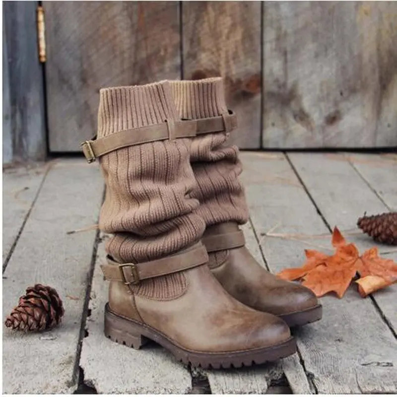Medium tube wool boots ordinary thick style-haven-vwag8