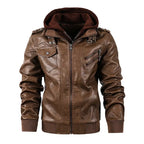 Motorcycle leather men's jackets stand collar men Gear Hikes