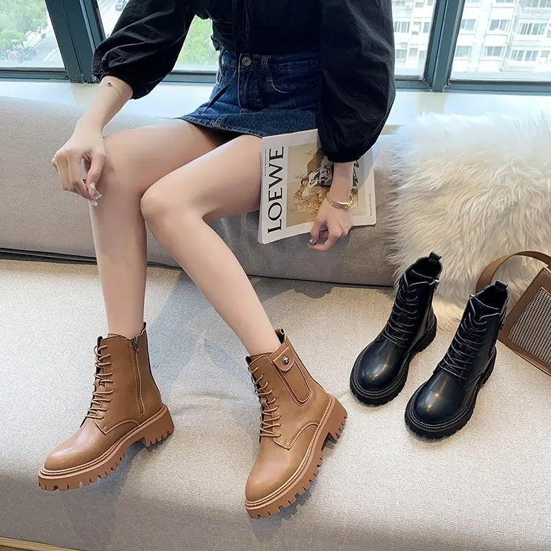 Women's platform Martin boots style-haven-vwag8