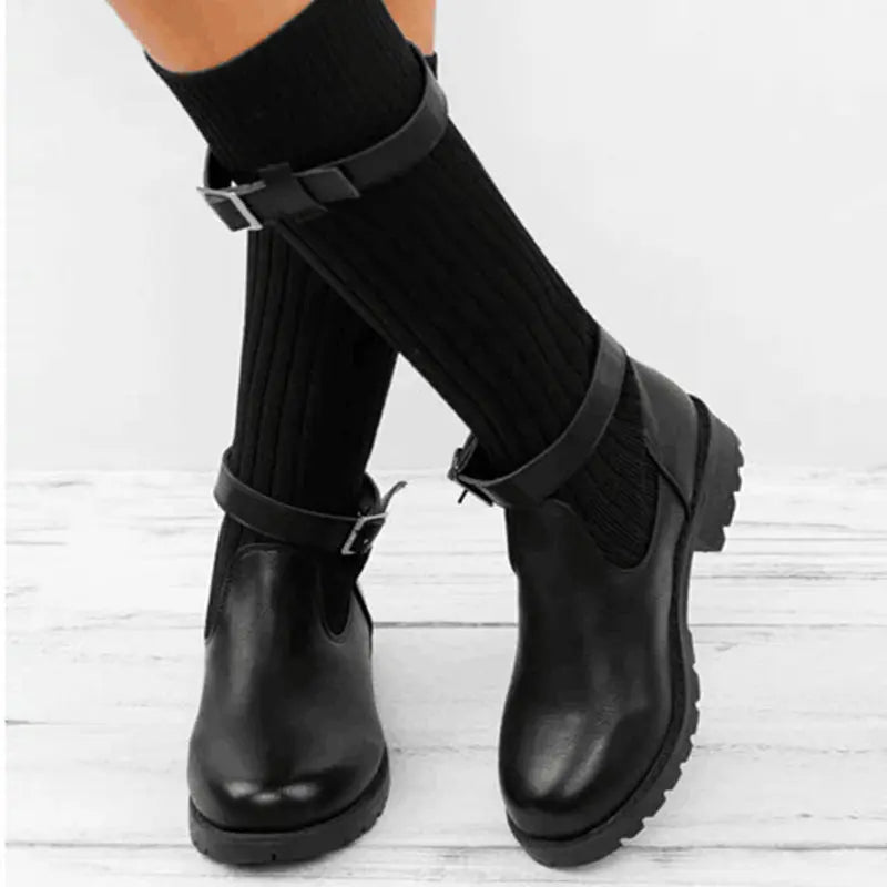 Medium tube wool boots ordinary thick style-haven-vwag8