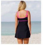 Women Plus Size Swim Dress Costume Swimsuit Skirted Swimwear style-haven-vwag8
