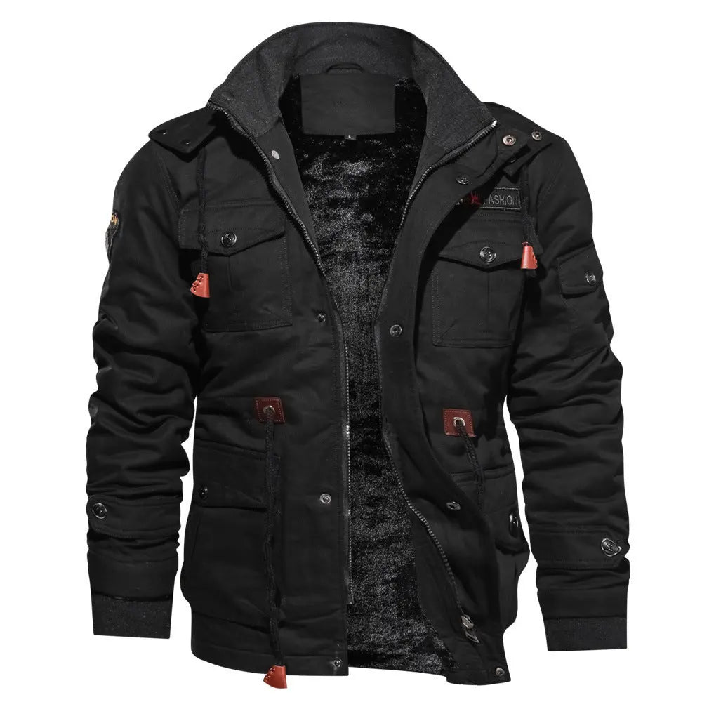 Men's Winter Fleece-Lined Hooded Jacket style-haven-vwag8