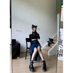 Women's motorcycle boots short Martin boots style-haven-vwag8