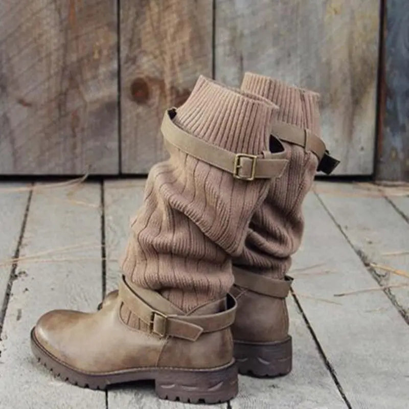 Medium tube wool boots ordinary thick style-haven-vwag8