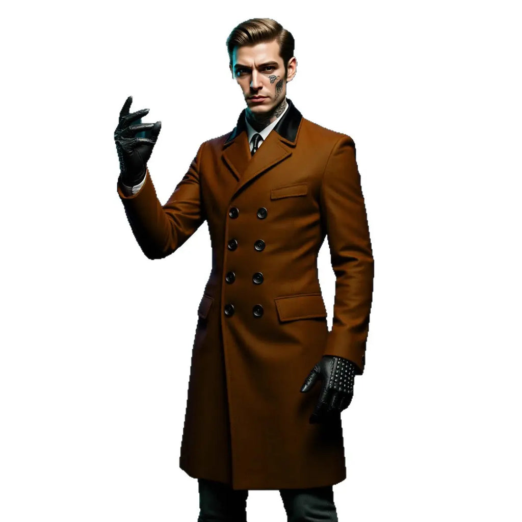 Mens Lined Wool Coat For Fall And Winter style-haven-vwag8