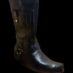 Embroidered Knight High-Heel Leather Mens Boots style-haven-vwag8