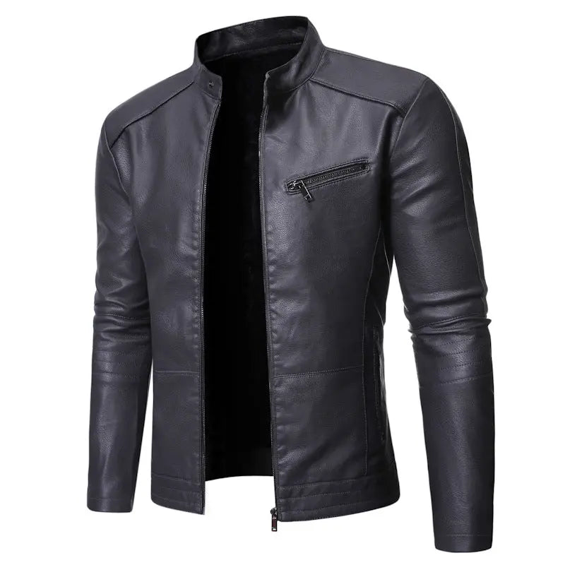 New European And American Men's Motorcycle Leather Jackets Gear Hikes
