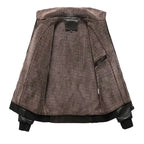 Men's Long-Line Thick PU Leather Jacket — Winter Warm style-haven-vwag8