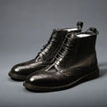 Mens Trendy Casual Thick-soled Leather Boots style-haven-vwag8