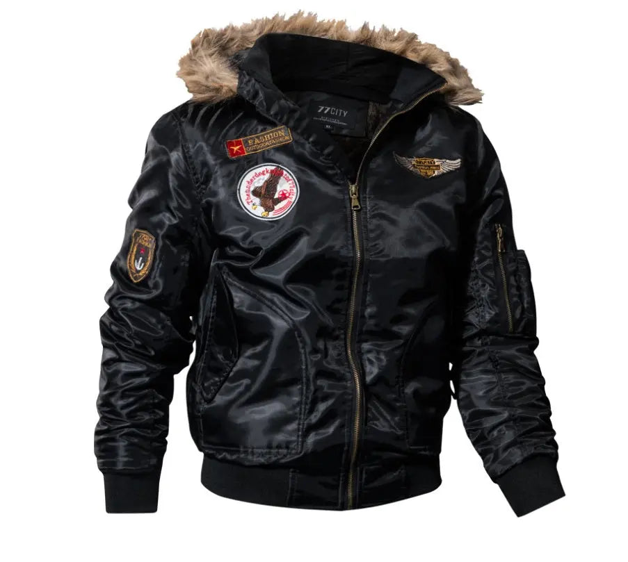 Men's 3D Velvet Military-Inspired Thick Winter Coat style-haven-vwag8