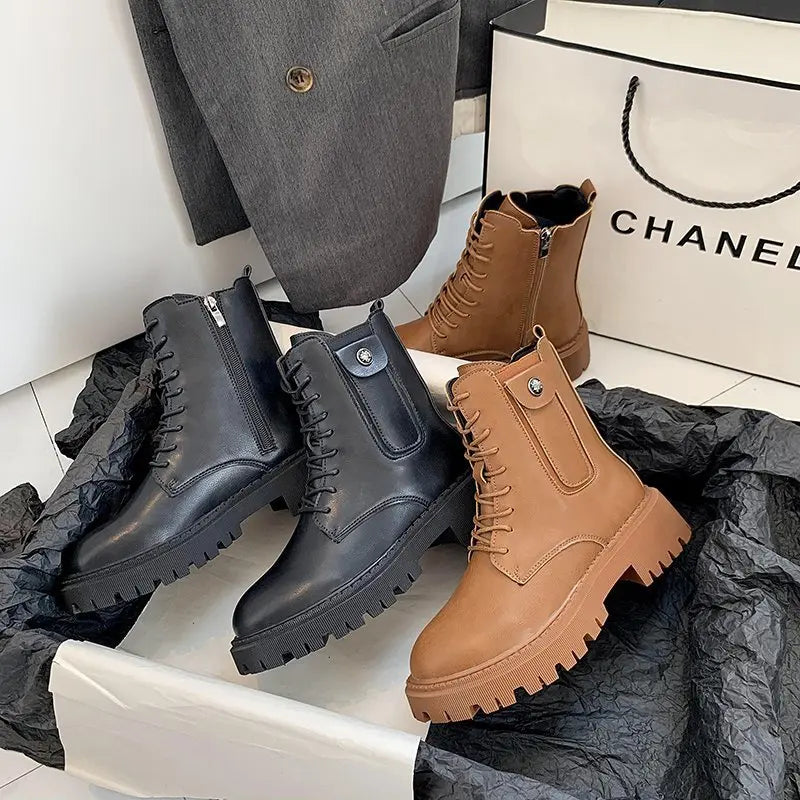 Women's platform Martin boots style-haven-vwag8