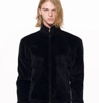 Men's Horsehair-Texture Fur Jacket — Winter Warm style-haven-vwag8