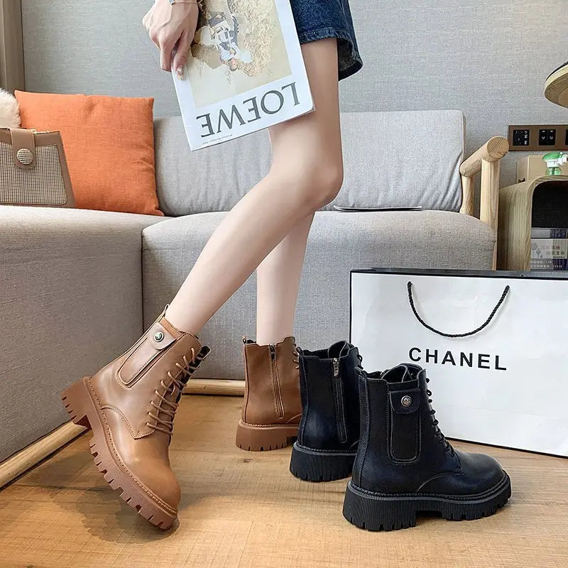 Women's platform Martin boots style-haven-vwag8