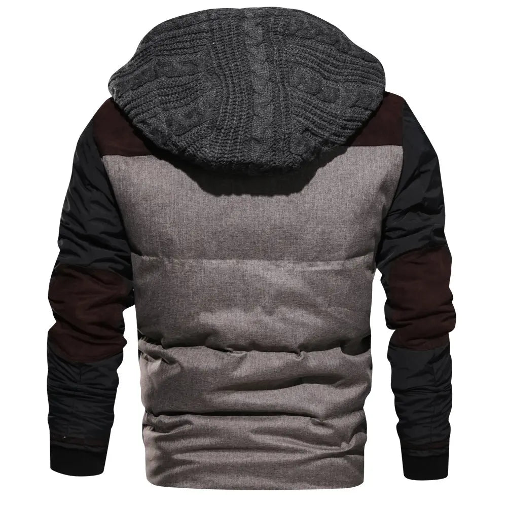 Men's Color-Block Zip Cardigan Jacket — Thick Winter Fit style-haven-vwag8