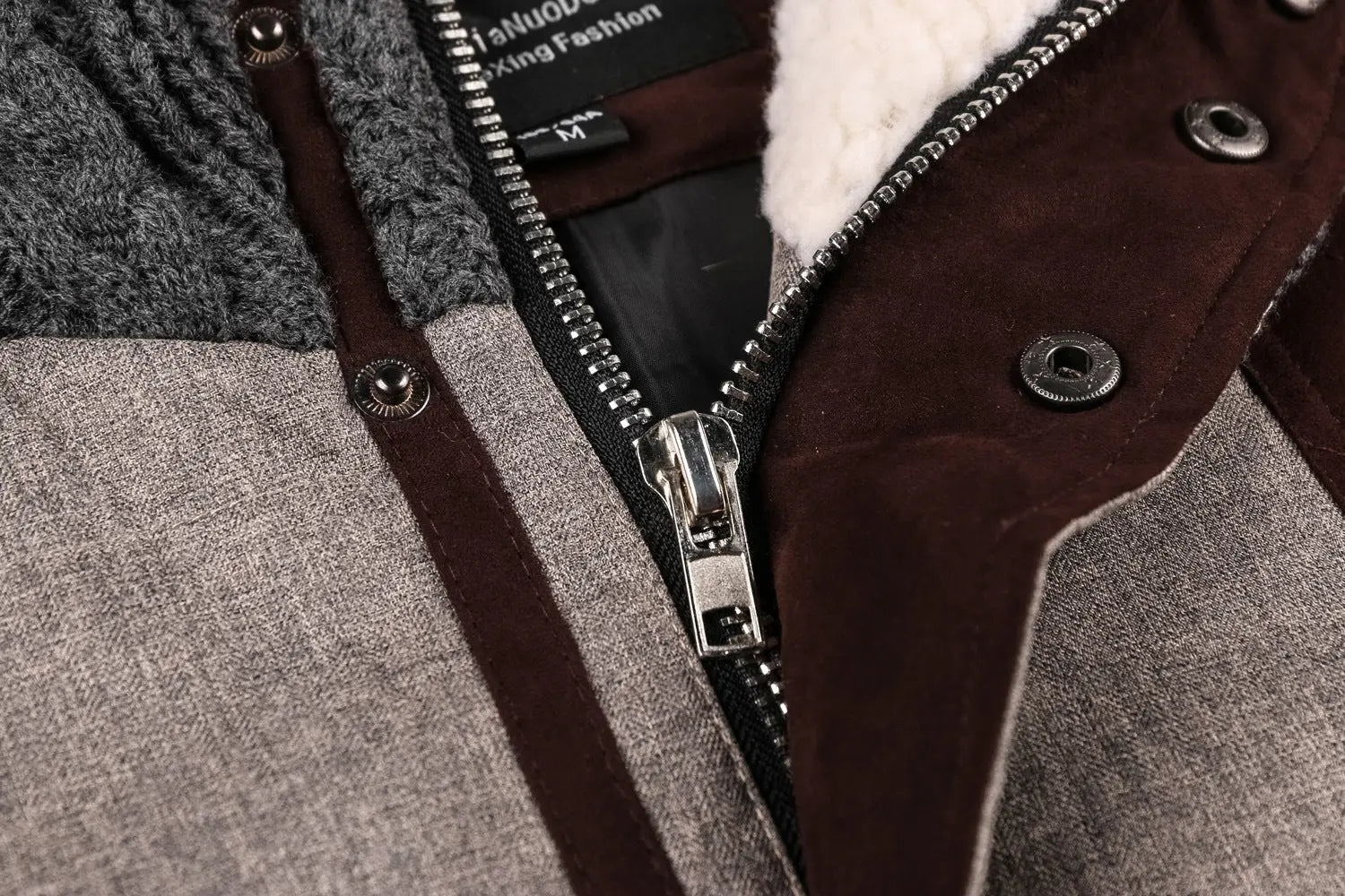 Men's Color-Block Zip Cardigan Jacket — Thick Winter Fit style-haven-vwag8