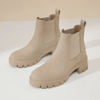 Women's Thick Bottom Suede Dr Martens Boots style-haven-vwag8