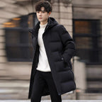 Men's Mid-Length Heavily Padded Slim Coat style-haven-vwag8