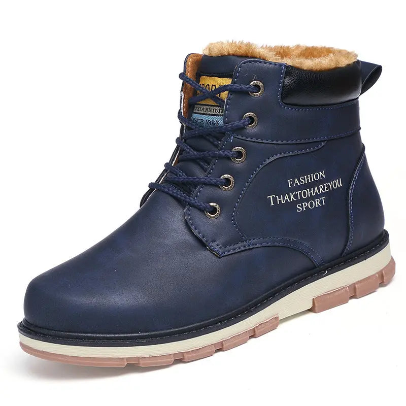 Fashion Shoes Military Boots High-Top Tooling Shoes Men's Short Boots style-haven-vwag8