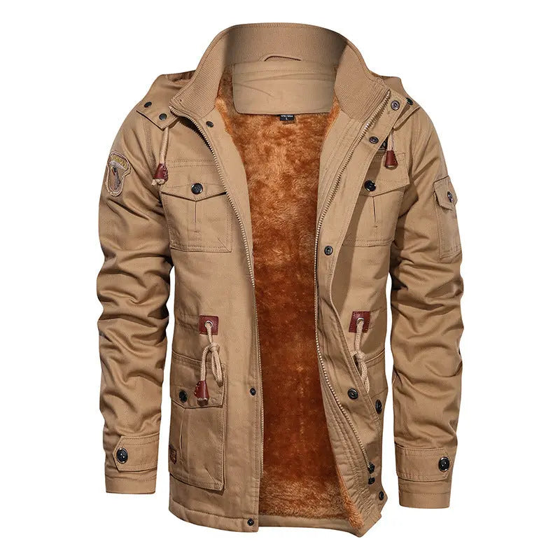Men's Winter Fleece-Lined Hooded Jacket style-haven-vwag8