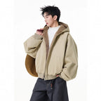 Men's Reversible Fleece-Lined Hooded Coat — Hong Kong Style style-haven-vwag8