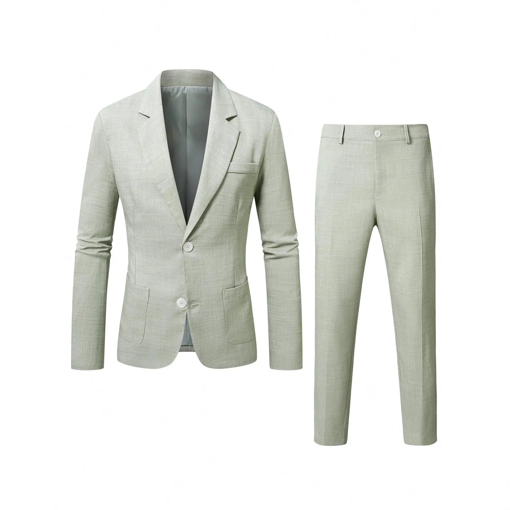 Mens Solid-Colored Business Suit Set style-haven-vwag8