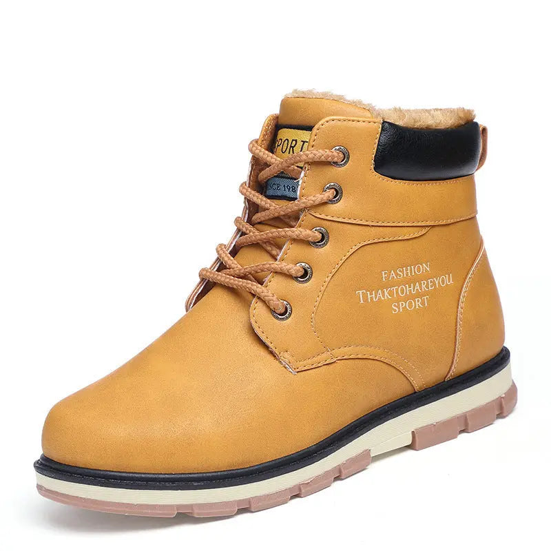Fashion Shoes Military Boots High-Top Tooling Shoes Men's Short Boots style-haven-vwag8