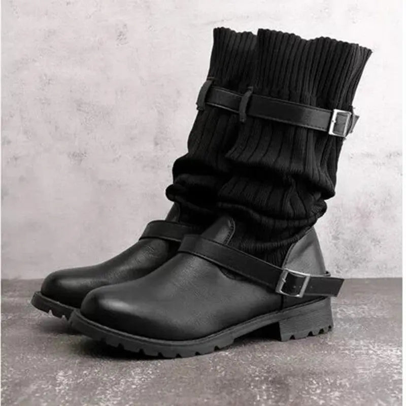 Medium tube wool boots ordinary thick style-haven-vwag8