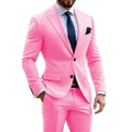 Mens Slim-Fit Business Casual Two-Piece Suit Style Haven