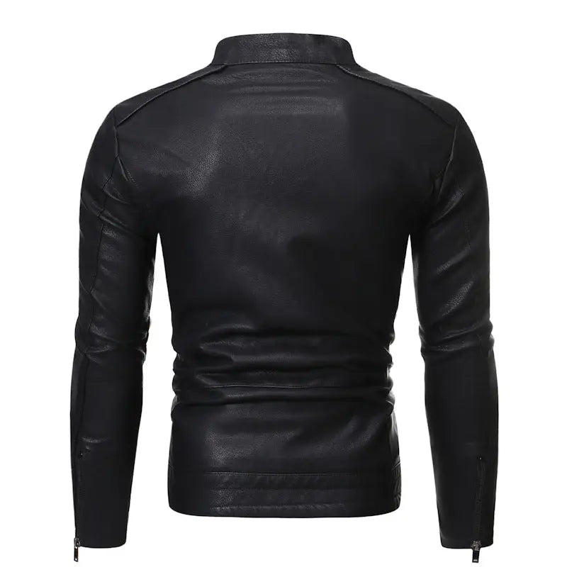 New European And American Men's Motorcycle Leather Jackets Gear Hikes