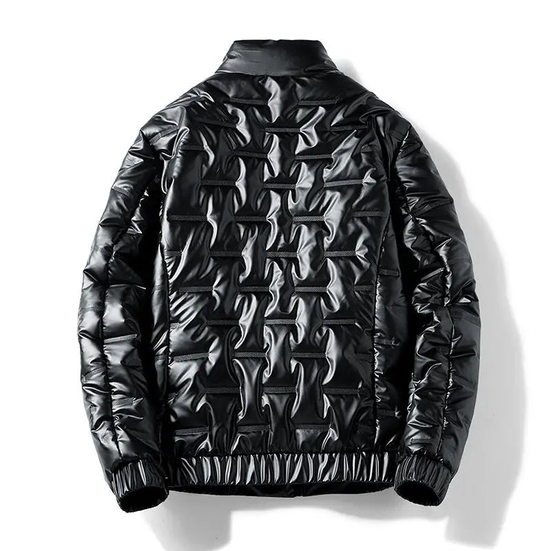 Men's Shiny Thickened Puffer Coat — Extended Sizes style-haven-vwag8