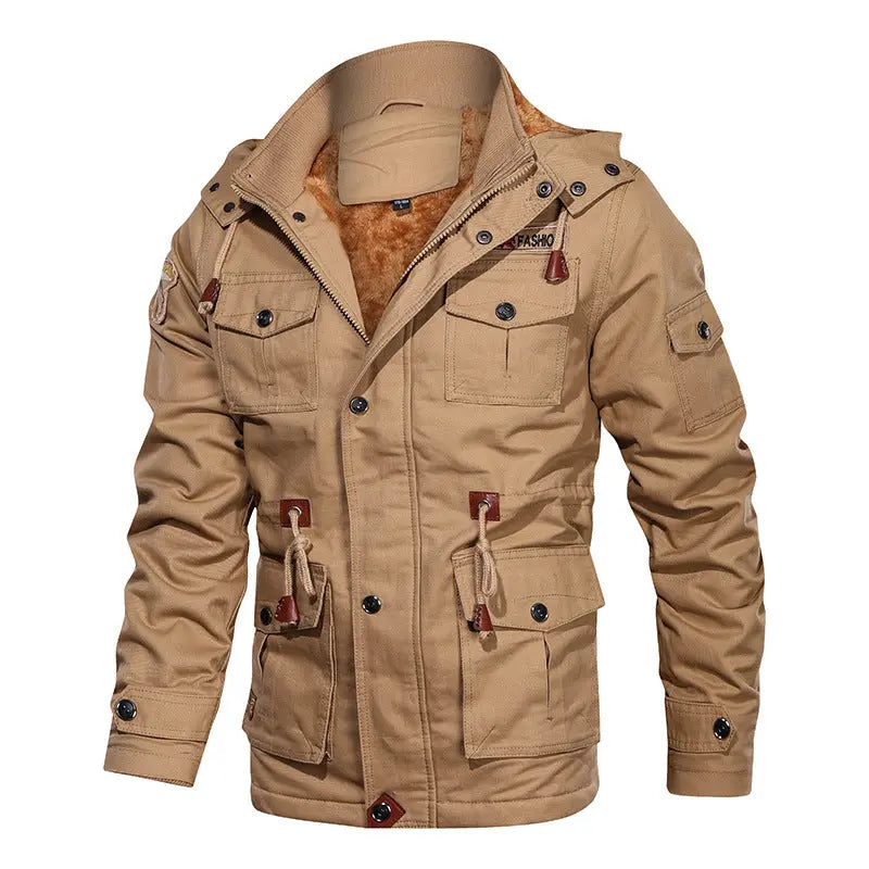 Men's Winter Fleece-Lined Hooded Jacket style-haven-vwag8