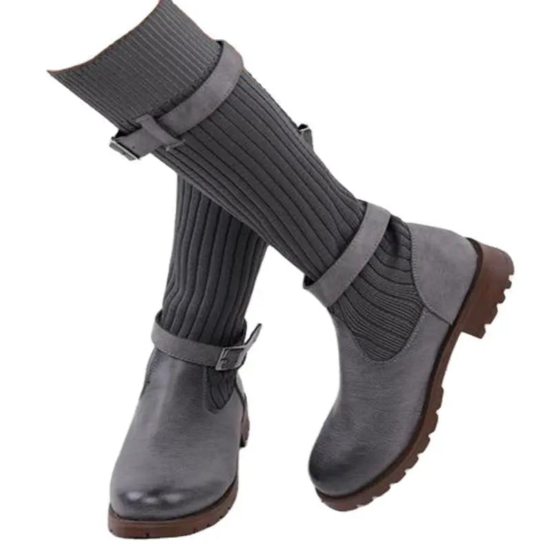 Medium tube wool boots ordinary thick style-haven-vwag8