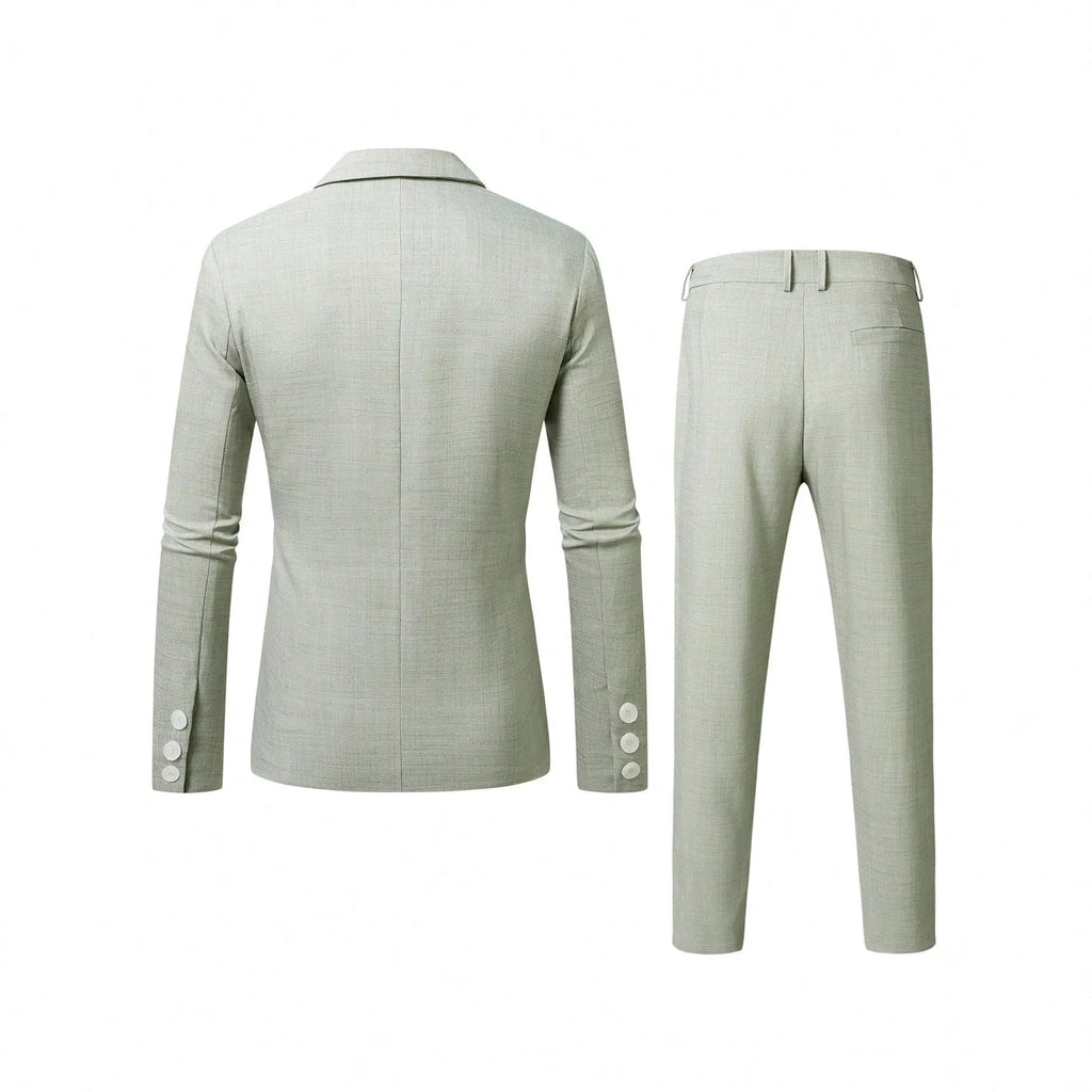 Mens Solid-Colored Business Suit Set style-haven-vwag8