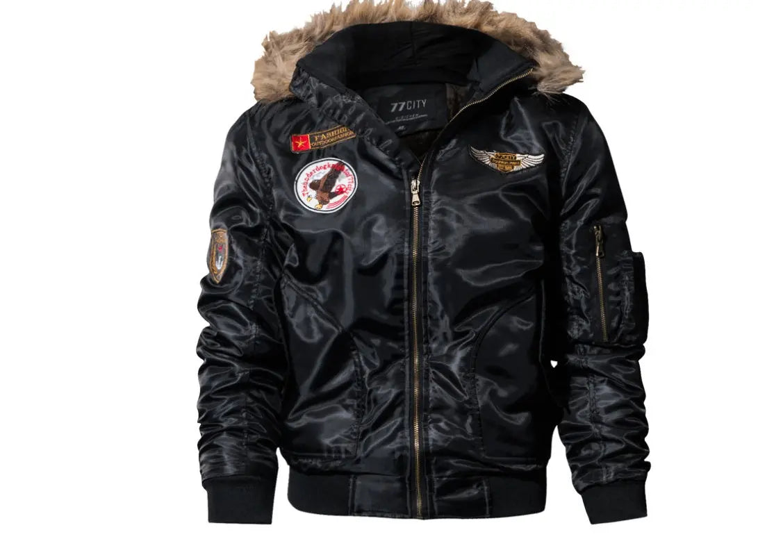 Men's 3D Velvet Military-Inspired Thick Winter Coat style-haven-vwag8