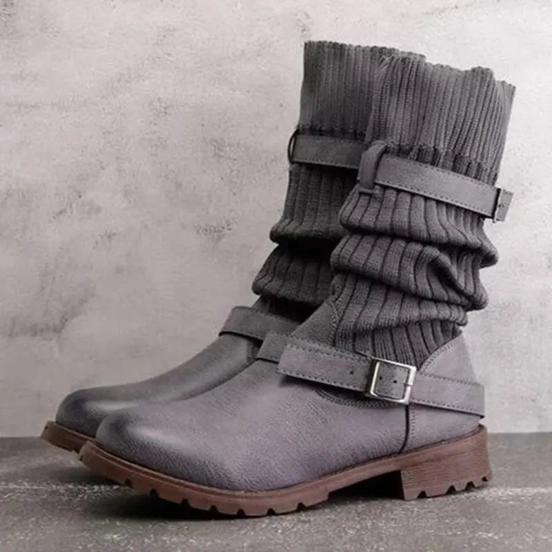 Medium tube wool boots ordinary thick style-haven-vwag8