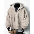 Men's Retro Marble-Textured Cotton Padded Hooded Jacket style-haven-vwag8