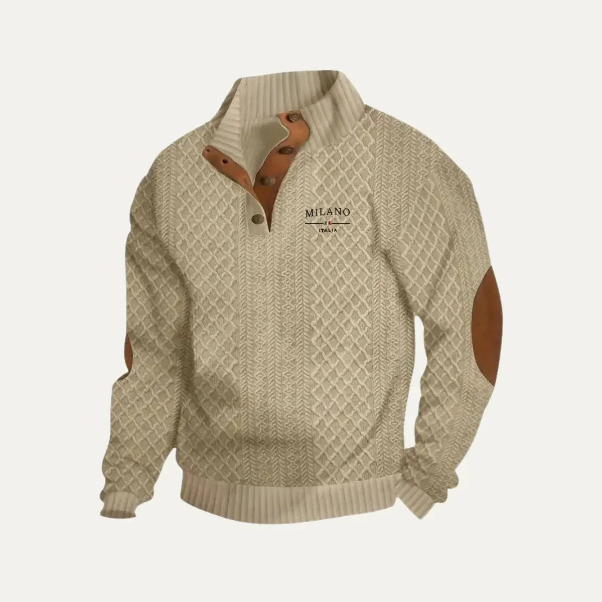 Men's Jacquard-Knit Pullover Sweater style-haven-vwag8