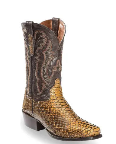 Mens Embroidered Pointed-Toe Patchwork Quilted Boots style-haven-vwag8