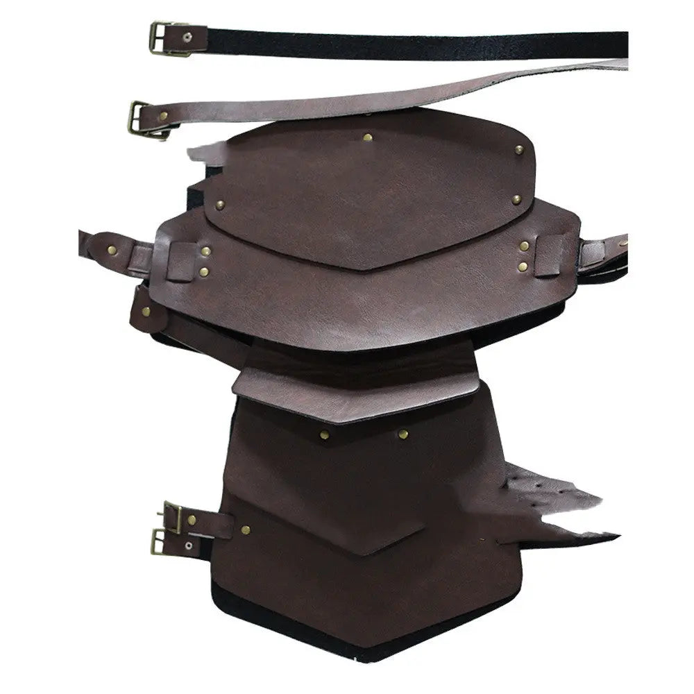 Men's Leather Bondage Jackets Multiple Straps Binding Bras Gear Hikes
