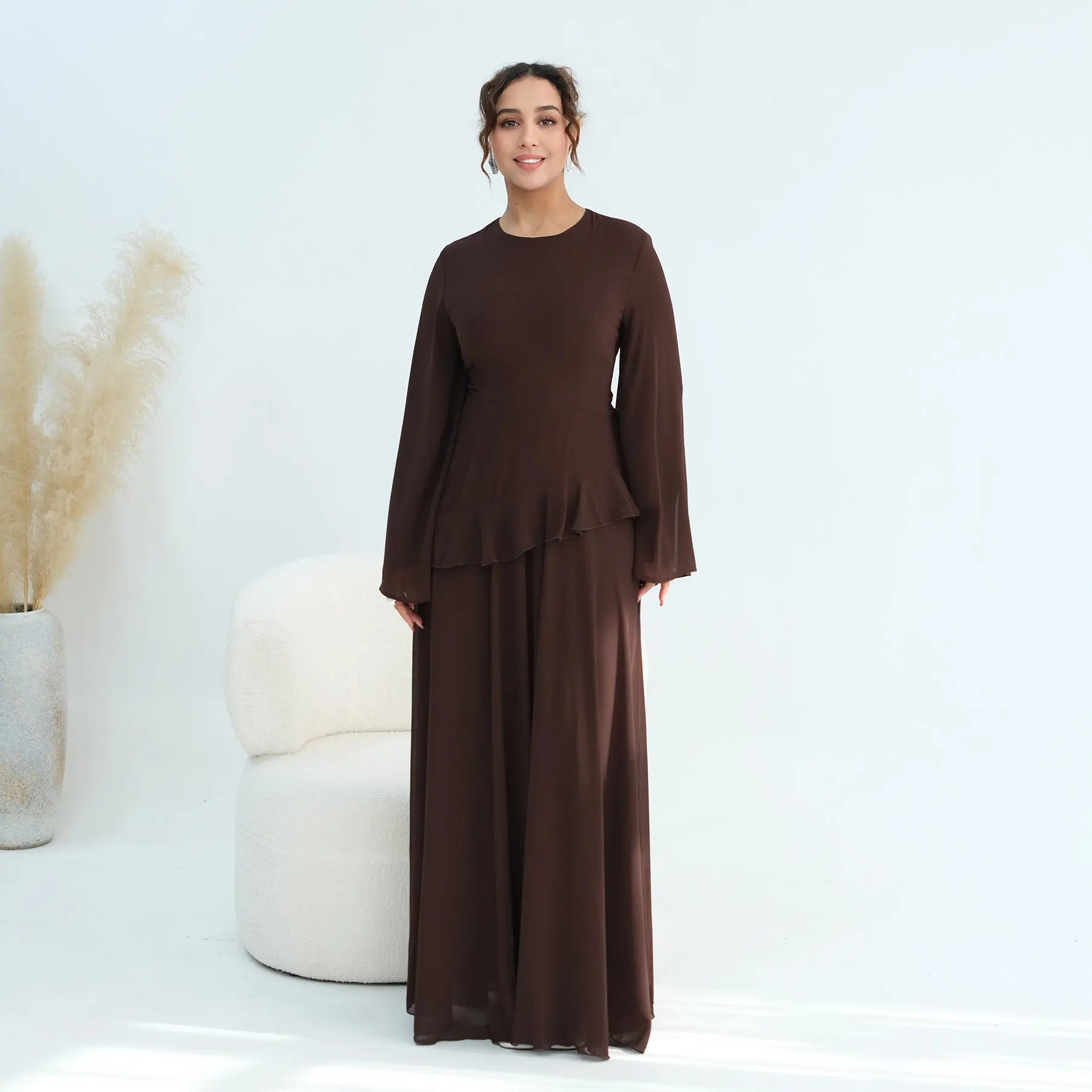 Women's Waist-cinching Double-layer Dress style-haven-vwag8