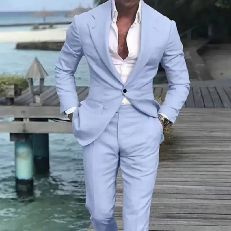 New Mens Fashionable Casual Business Suit style-haven-vwag8