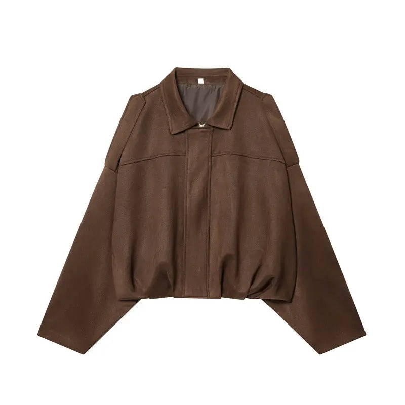 Suede Effect Bomber Jacket Coat Gear Hikes