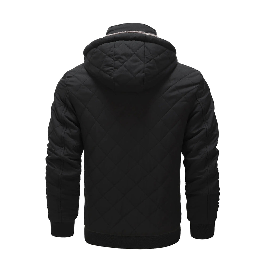 Men's Fleece-Lined Insulated Hooded Coat — Extended Sizes style-haven-vwag8