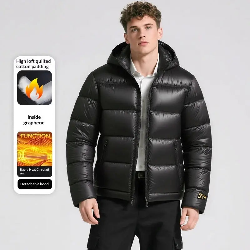 Men's Hooded Corduroy Wool Coat — Cotton-Padded Winter Warmth style-haven-vwag8