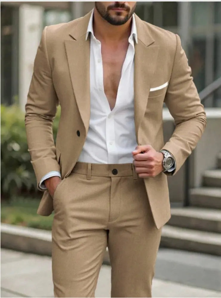 Always In Stock Mens Two-piece Business Professional Suit style-haven-vwag8