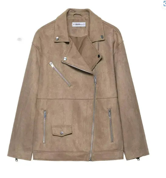 Women's Motorcycle Leather Jackets Autumn New style-haven-vwag8